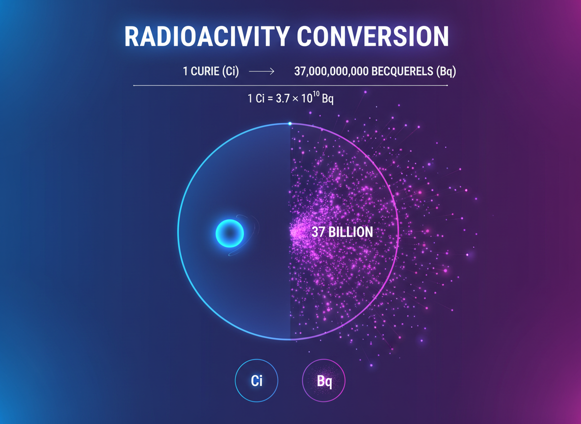 Quick Answer: 1 Curie to Bq Conversion
