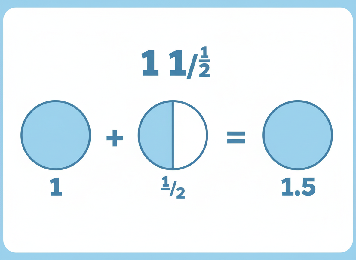 Understanding Mixed Number Conversions: Breaking Down 1 1/2