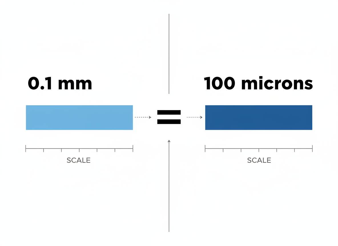 0.1 mm Equals 100 Microns: Your Quick Answer