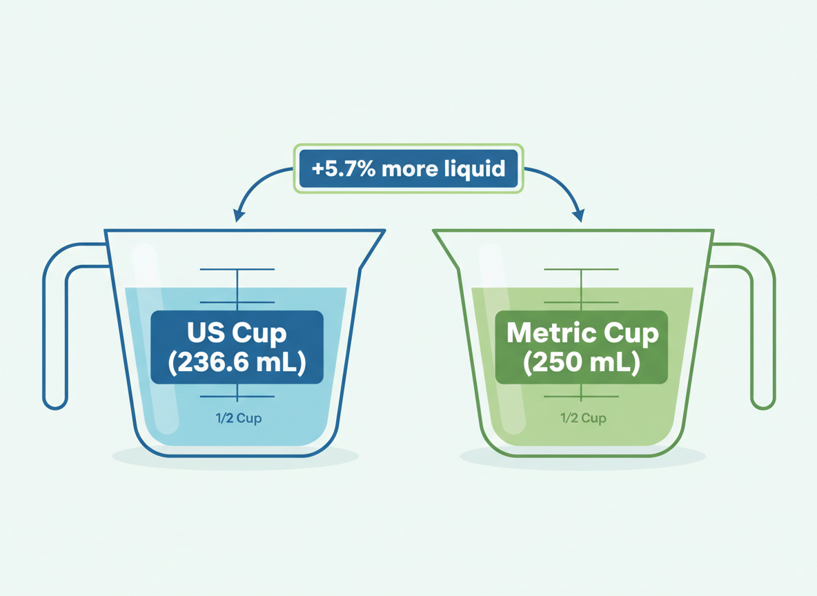 US Cups vs Metric Cups: Key Differences