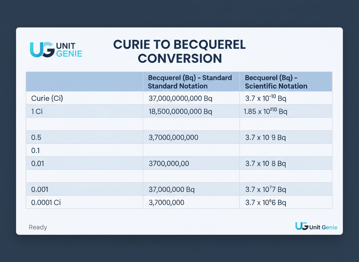 Quick Reference Conversion Table