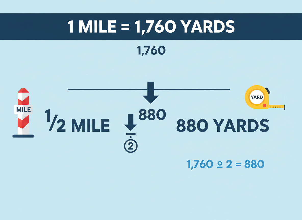 The Conversion Formula: Mile to Yards