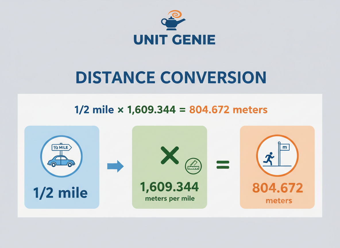 Understanding the 1/2 Mile to Meters Conversion