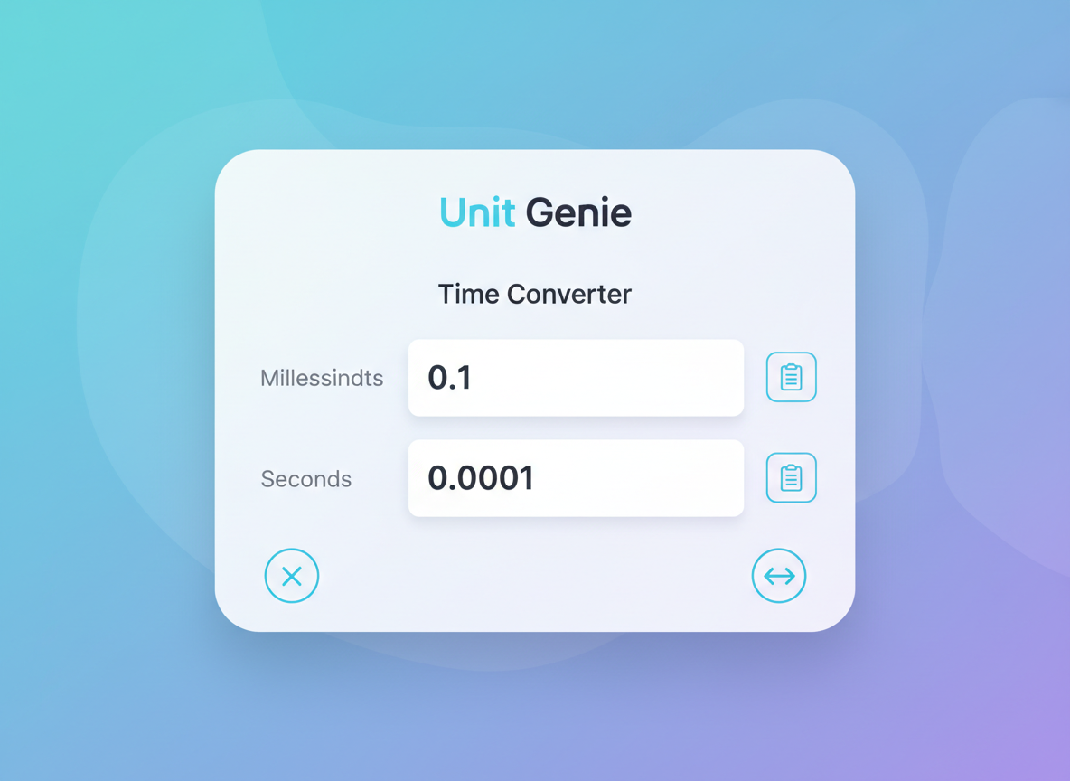 Interactive 0.1 ms to Seconds Calculator