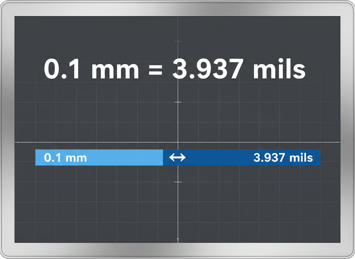 Quick Answer: 0.1 mm to Mils Conversion