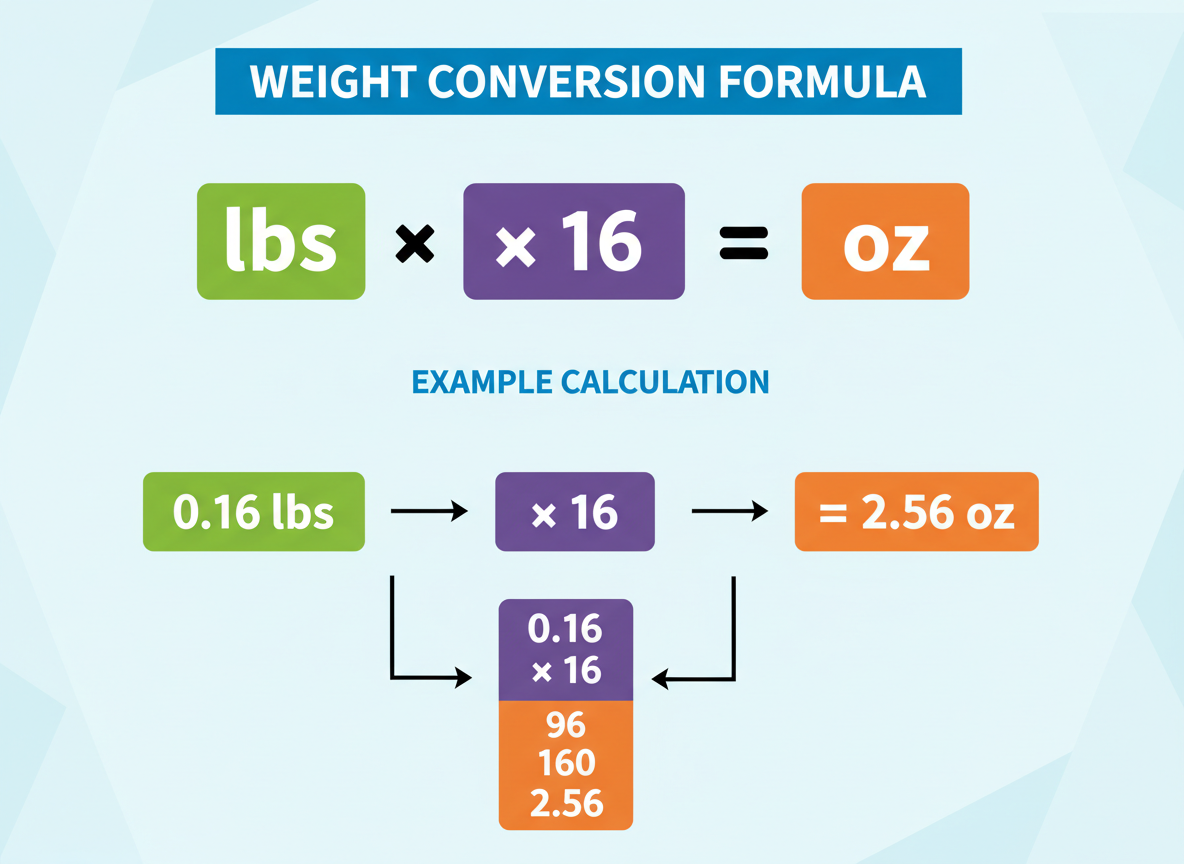 Understanding the lbs to oz Conversion Formula