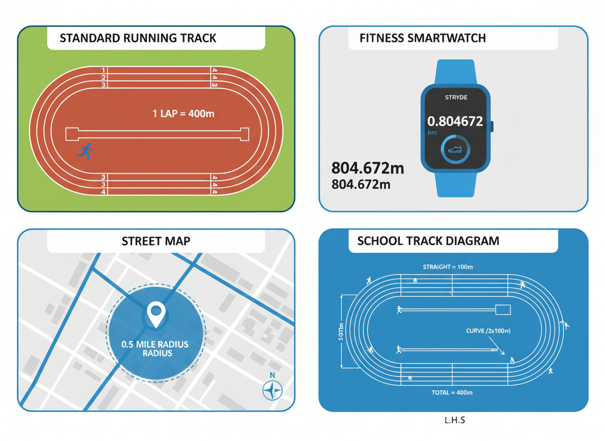 Real-World Examples of Half-Mile Distances