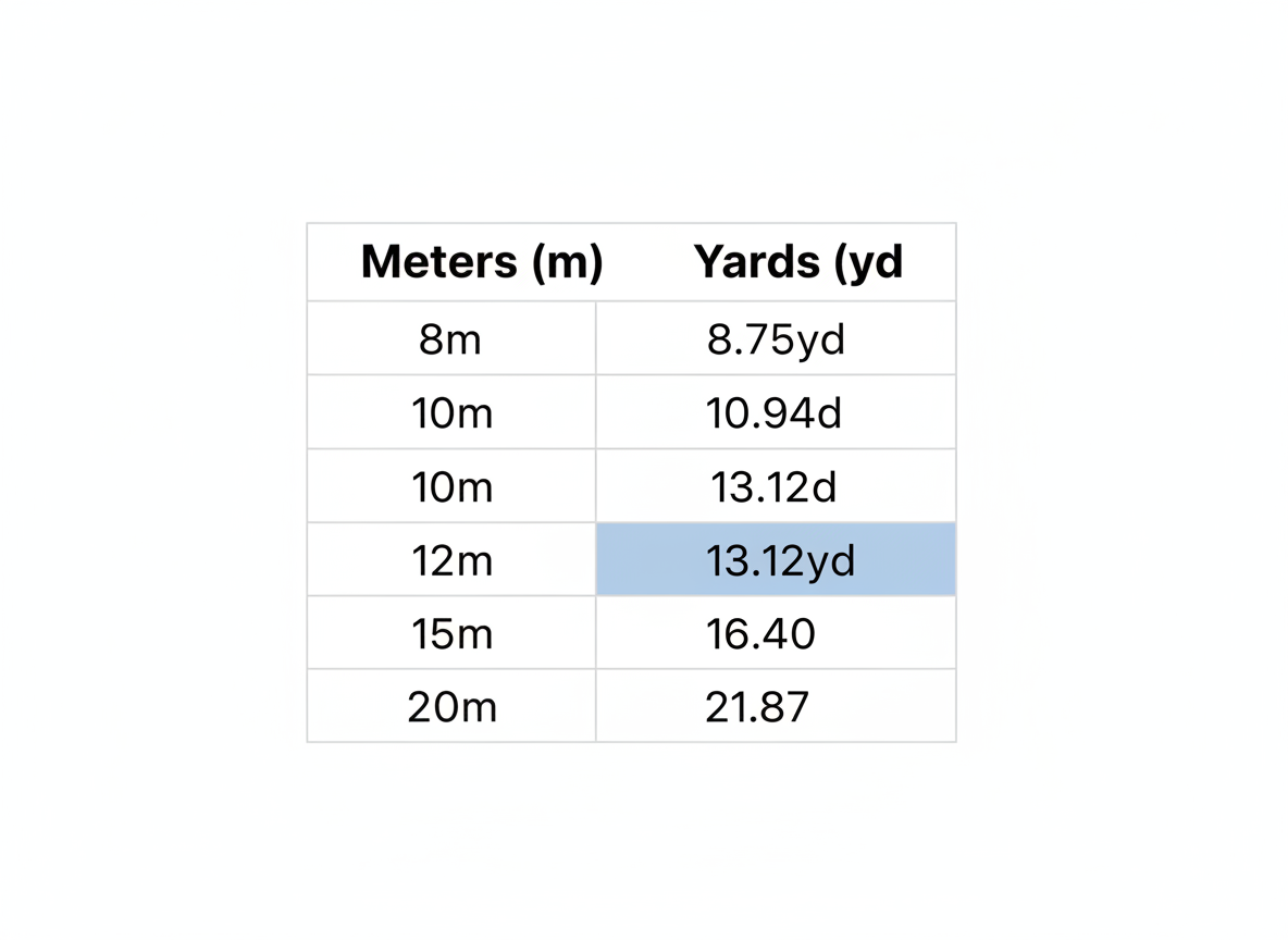 Quick Reference: 12 Meters in Context