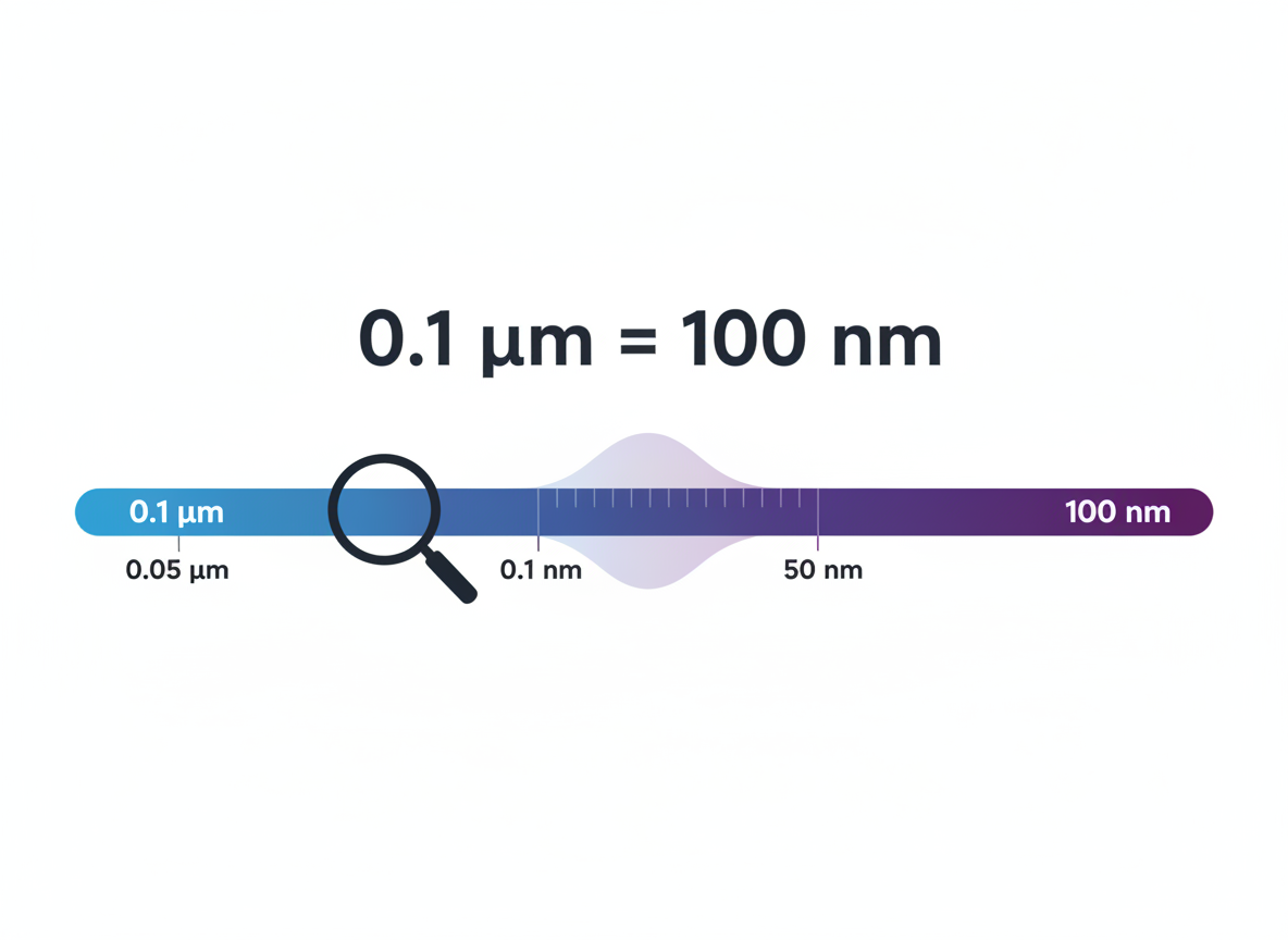 Quick Answer: 0.1 μm to nm Conversion